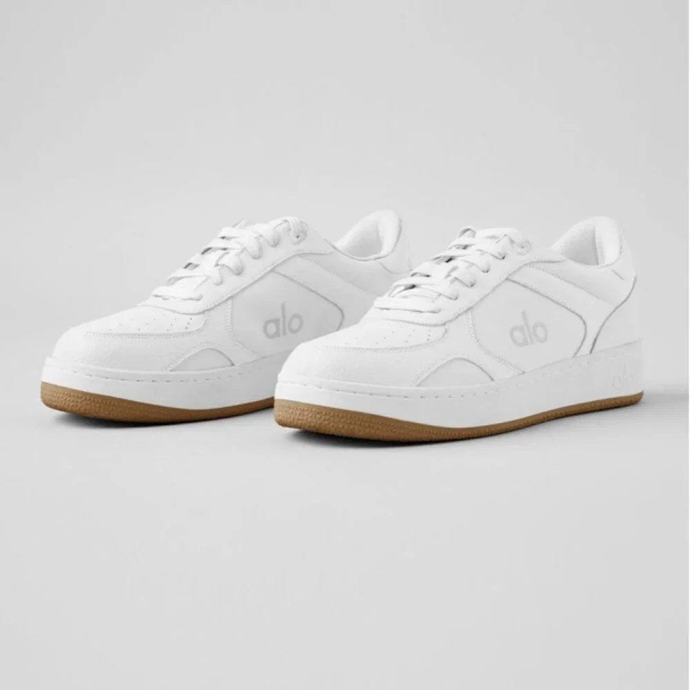 Alo Recovery Mode Sneakers Natural White Gum Tan Sporty Sports Athletic Shoes